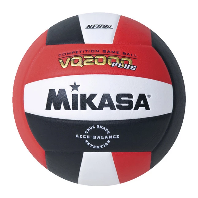 Mikasa VQ2000 Plus NFHS Volleyball, Size 5, Red/White/Black