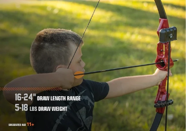 Bear Archery Bear Flash Bow, Youth, 47 Inches Long, Red 4 Bear Archery Bear Flash Bow, Youth, 47 Inches Long, Red - Image 4