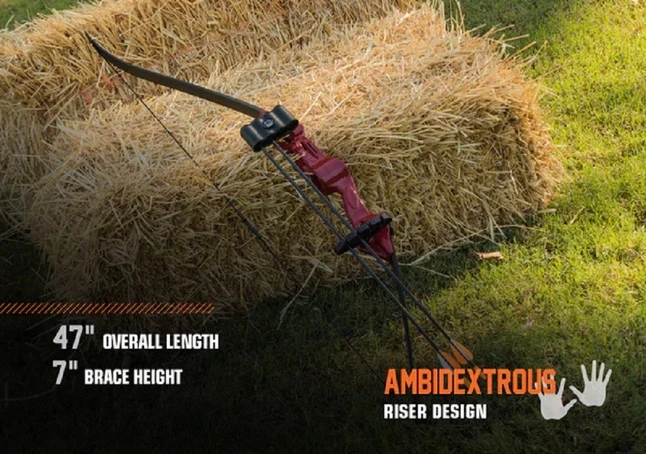 Bear Archery Bear Flash Bow, Youth, 47 Inches Long, Red 2 Bear Archery Bear Flash Bow, Youth, 47 Inches Long, Red - Image 2