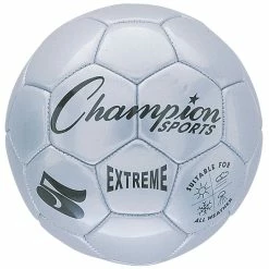 Champion Sports Extreme Series Size 5 Soccer Ball, Silver