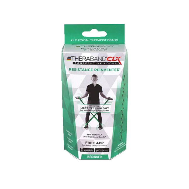 TheraBand CLX Beginner 5 Feet Green 1 TheraBand CLX Beginner 5 Feet Green
