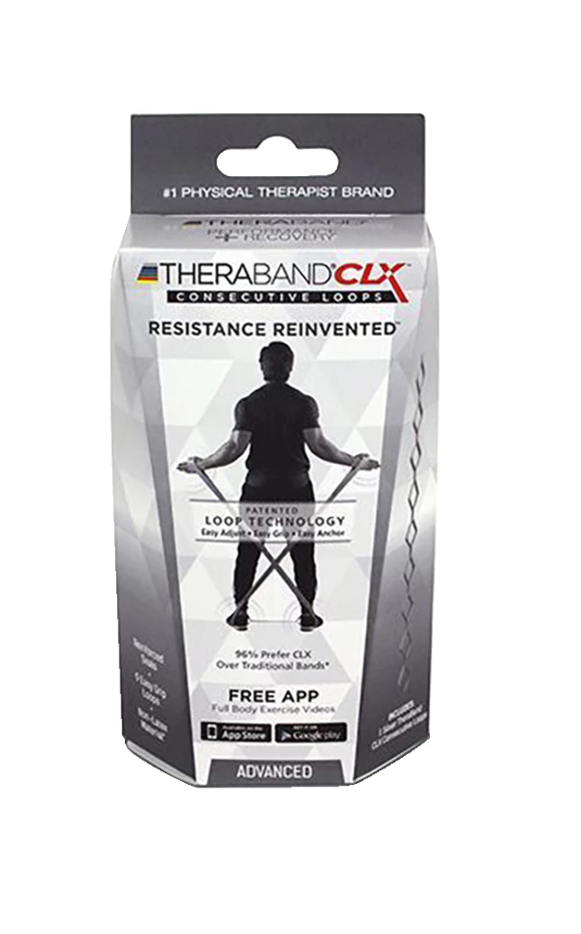 TheraBand CLX Advanced 5 Feet Silver 1 TheraBand CLX Advanced 5 Feet Silver