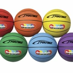Sportime Gradeball Rubber Men's Basketballs, 29-1/2 Inches, Set Of 6