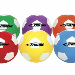 Sportime Size 5 Soccer Balls, Set Of 6
