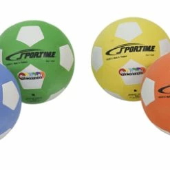 Sportime Size 3 Soccer Balls, Assorted Colors, Set Of 6