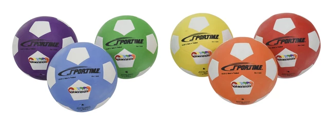Sportime Size 3 Soccer Balls, Assorted Colors, Set Of 6 1 Sportime Size 3 Soccer Balls, Assorted Colors, Set Of 6