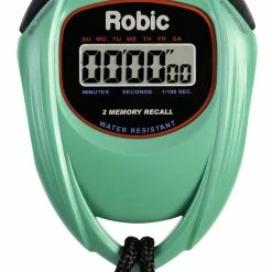 Robic SC-429 Water Resistant All Purpose Stopwatch, Green