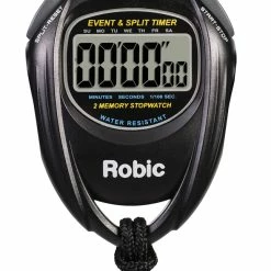 Robic SC-429 Water Resistant All Purpose Stopwatch, Black