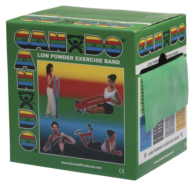 CanDo Exercise Band, Medium Band, 50 Yards, Green