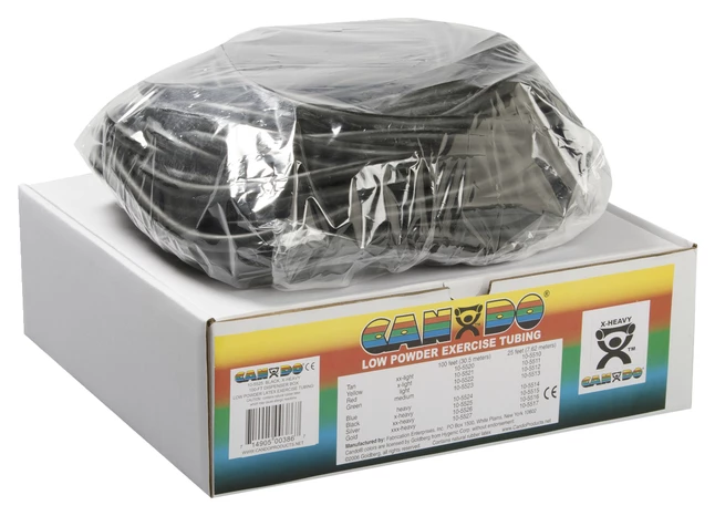 CanDo Exercise Tubing, Extra Heavy, 100 Feet, Black 1 CanDo Exercise Tubing, Extra Heavy, 100 Feet, Black