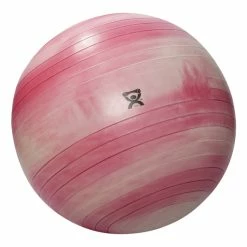 CanDo Inflatable Exercise Ball, Extra Thick ABS, 42 Inches, Red