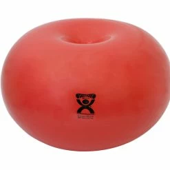 CanDo® Donut Inflatable Ball, 29 X 16 X 29 Inches, Red