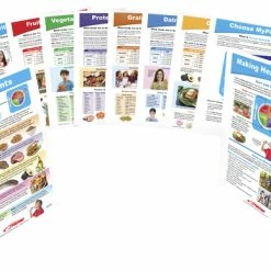 Sportime MyPlate Food & Nutrition Visual Learning Guides, Grade 5 To 9, Set Of 10