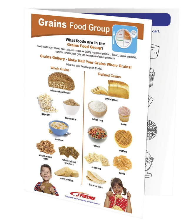Sportime Grains Food Group Visual Learning Guide, 4 Pages, Grades 1 To 4 - Image 2