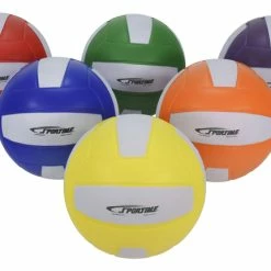 Sportime Foam Lightweight Volleyball, Assorted Color, Set Of 6