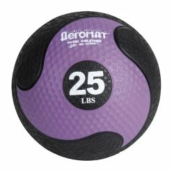 Aeromat Deluxe Medicine Ball, 25 Pounds, Black And Purple