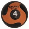 Aeromat Deluxe Medicine Ball, 4 Pounds, Black And Orange