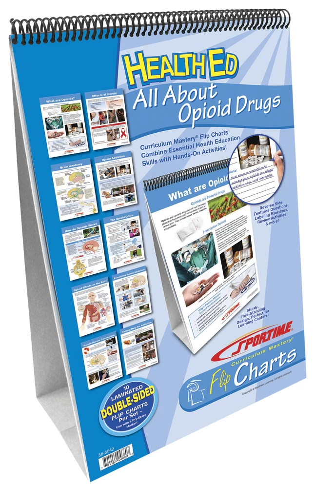 Sportime All About Opioid Drugs Flip Chart Set, Grades 5 To 12 - Image 4