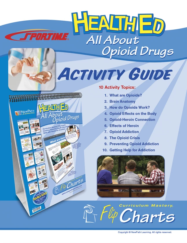 Sportime All About Opioid Drugs Flip Chart Set, Grades 5 To 12 - Image 2