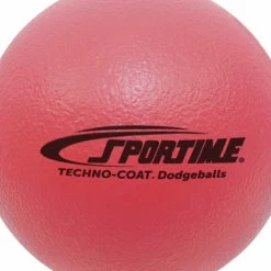 Sportime Techno-Coat Foam Low Bounce Dodgeballs, 8-1/4 Inches, Set Of 6