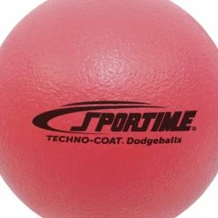 Sportime Techno-Coat Foam Low Bounce Dodgeballs, 4-3/4 Inches, Set Of 6