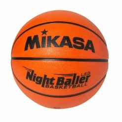 Mikasa Night Baller LED Basketball, Orange