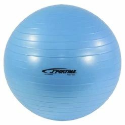 Sportime Anti Burst Exercise Ball, 17-1/2 Inches, Blue