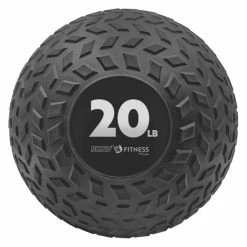 Champion Sports Rhino Fitness Slam Ball, 20 Pounds, 9 Inch Diameter, Black