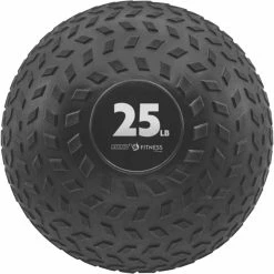 Champion Sports Rhino Fitness Slam Ball, 25 Pounds, 11 Inch Diameter, Black