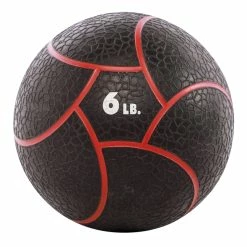 Power Systems Elite Power Medicine Ball Prime, 6 Pounds, 11 Inch Diameter, Black/Red